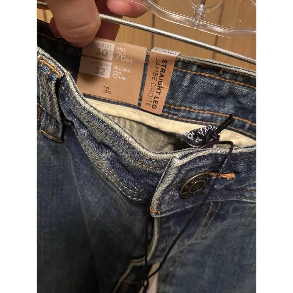 prAna Axiom Straight Leg Jeans Men's 30x32 Antique Stone Wash Stretch NWT